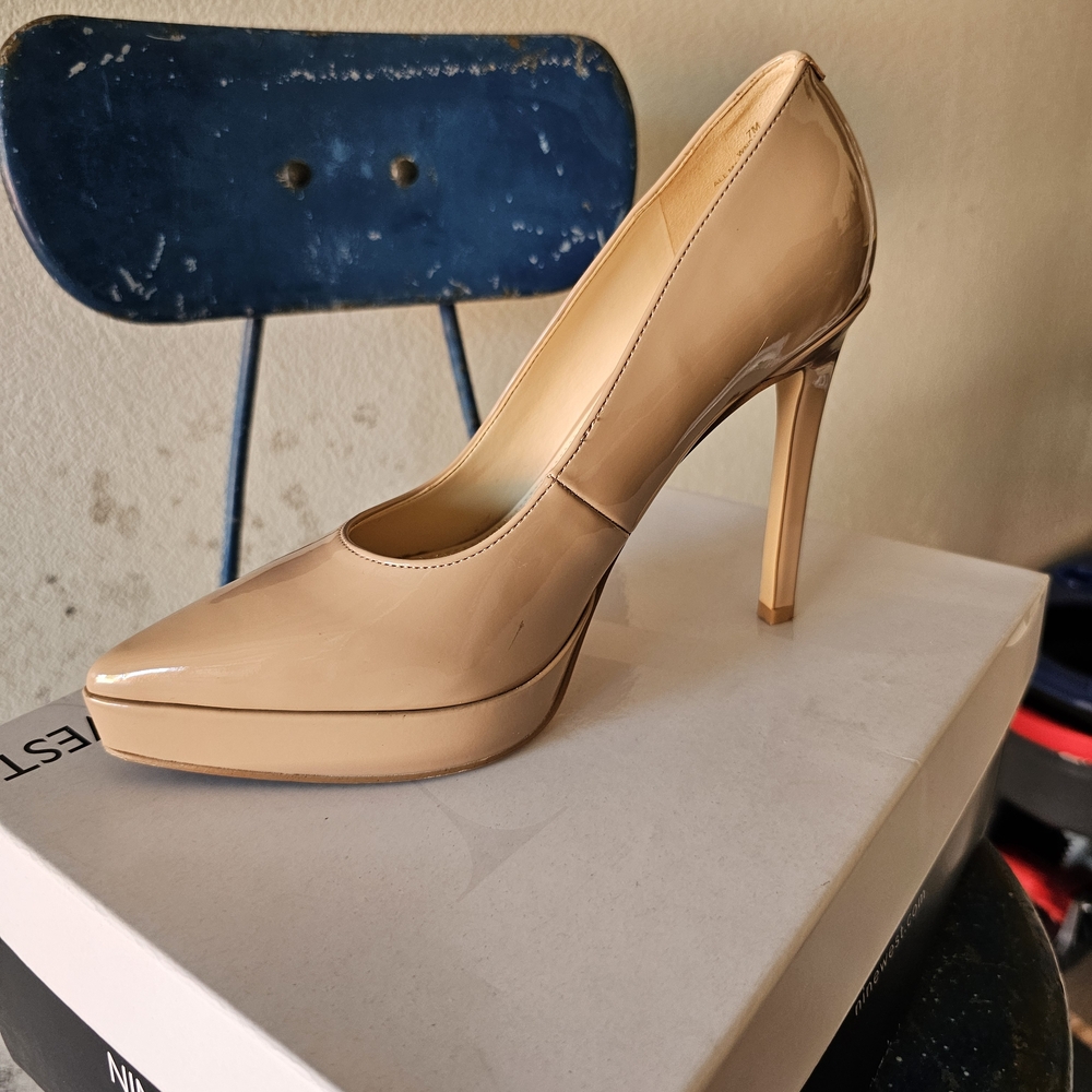 Nine West Beige High Heel Pumps